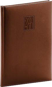 Diář 2026: Panama - hnědý, týdenní, 15 x 21 cm