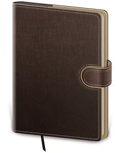 Diář 2026 týdenní A5 Flip - hnědo/capuccinová