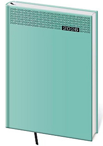 Diář 2026 týdenní A5 Gommato - tyrkysová