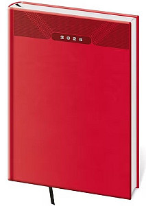 Diář 2026 týdenní A5 Print Classic - červená