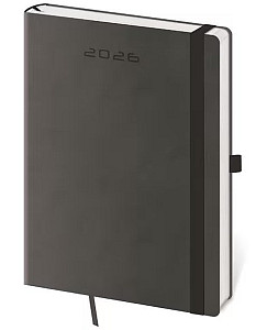 Diář 2026 týdenní Flexies - tmavě šedá