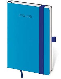Diář 2026 týdenní kapesní Flexies - modrá