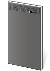 Diář 2026 týdenní kapesní Gommato - šedá