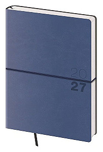 Diář 2027 denní A5 Flexio - tmavě modrá