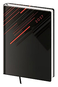 Diář 2027 denní A5 Vario - 1 RED LINES