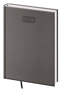 Diář 2027 denní A5 Zephir - šedá