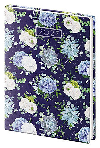 Diář 2027 týdenní kapesní A7 Vario - Lyra Floral