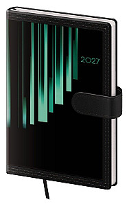Diář 2027 týdenní kapesní Tone - zelená s magnetem
