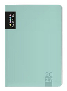 Diář A5 denní 2027 PASTELINI zelená