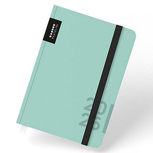 Diář A6 týdenní 2026 PASTELINI zelená