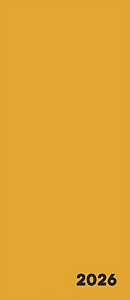 Diář PVC měsíční 2026 VERDE hořčice