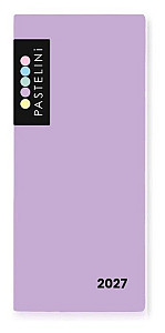 Diář PVC měsíční 2027 PASTELINI fialová