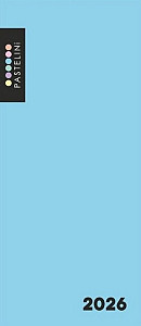 Diář PVC týdenní 2026 PASTELINI modrá