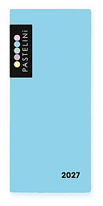 Diář PVC týdenní 2027 PASTELINI modrá