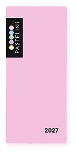 Diář PVC týdenní 2027 PASTELINI růžová