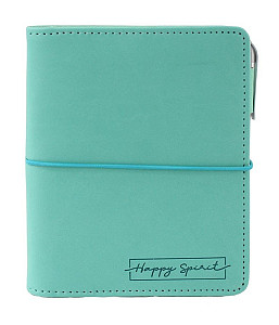 Diář: Tyrkysový kroužkový S  s vyměnitelným kalendáriem