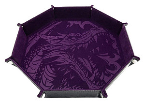Dice tray - Dragon Skin Edition- Osmihran - Fialový