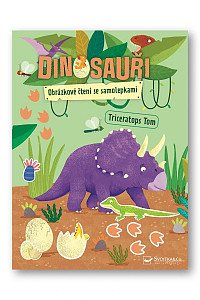 Dinosauři - Obrázkové čtení se samolepkami