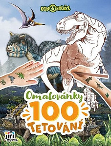 Dinosauři - Omalovánky a 100 tetování