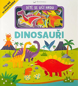 Dítě se učí hrou Dinosauři