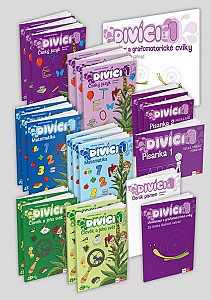 Divíci 1 - základní učitelský balíček - Český jazyk GM (nevázané písmo) + Matematika + Člověk a jeho svět