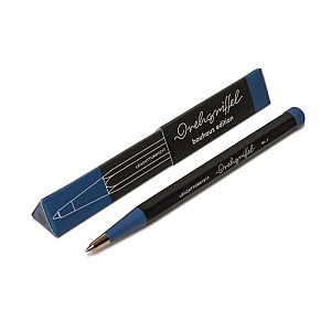 Drehgriffel Nr. 1 Black/Royal Blue Bauhaus Edition Ballpoint pen (Royal Blue ink)