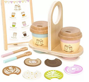 Dřevěná káva s sebou