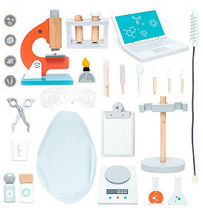 Dřevěná laboratorní sada