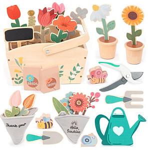 Dřevěná moje malá zahrádka