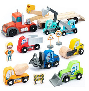 Dřevěná sada transportéru stavebních vozidel