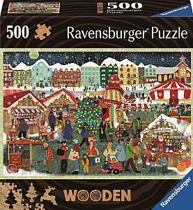 Dřevěné puzzle Kouzlo Vánoc 500 dílků