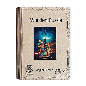 Dřěvěné puzzle/Magické město A4