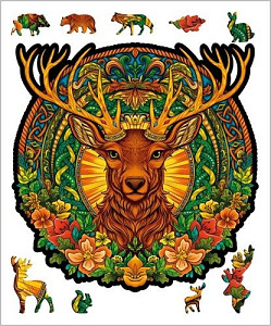Dřevěné puzzle - Zázračný jelen
