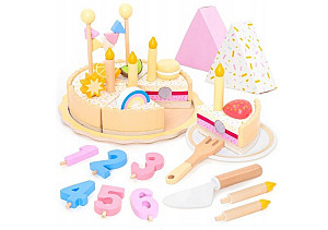 Dřevěný narozeninový dort