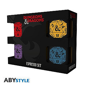 Dungeons and Dragons set espresso hrnků 4 ks