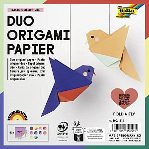 Duo Origami papiry15x15 cm, 80 g, 50 ks