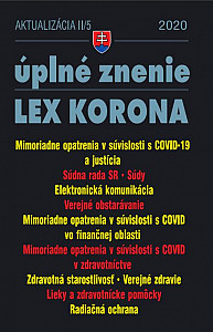 E-kniha Aktualizácia II/5 2020 – Obchodné a občianske právo v čase koronavírusu