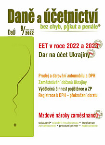 E-kniha Daně a účetnictví bez chyb, pokut a penále 9 / 2022 - EET – dobrovolné využívání