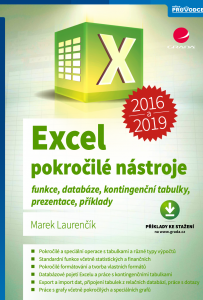 E-kniha Excel 2016 a 2019 - pokročilé nástroje