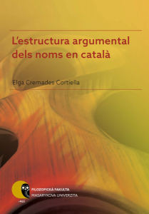 E-kniha L'estructura argumental dels noms en català