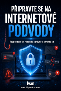 E-kniha PŘIPRAVTE SE NA INTERNETOVÉ PODVODY. Rozpoznejte je, reagujte správně, a chraňte. www.digicentres.com