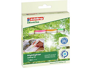 Edding Zvýrazňovač 24 EcoLine - Neon, sada 4 ks