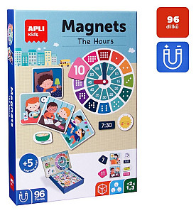 Edukační hra s magnety - Hodiny 96 dílků