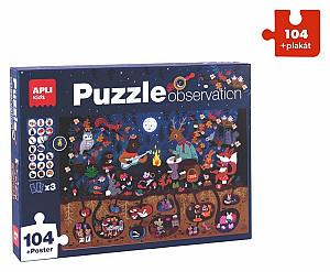 Edukační puzzle Les 104 dílků