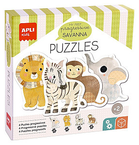 Edukační puzzle My First Savannah 16 dílků