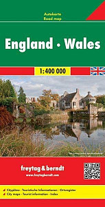 England, Wales 1:400 000 - automapa