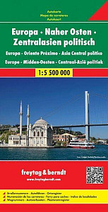 AK 2202 Evropa - Blízký východ - Střední Asie politická 1:5 500 000 / automapa