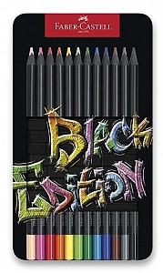Faber - Castel Black Edition Pastelky v plechové krabičce 12 ks