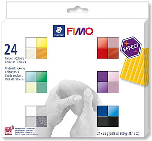 FIMO sada 24 barev x 25 g - Efekt