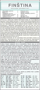 FINŠTINA souhrn gramatiky